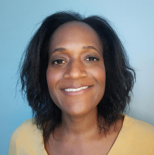 LS Langley Children's Author Headshot of LS Langley Children's Author smiling.